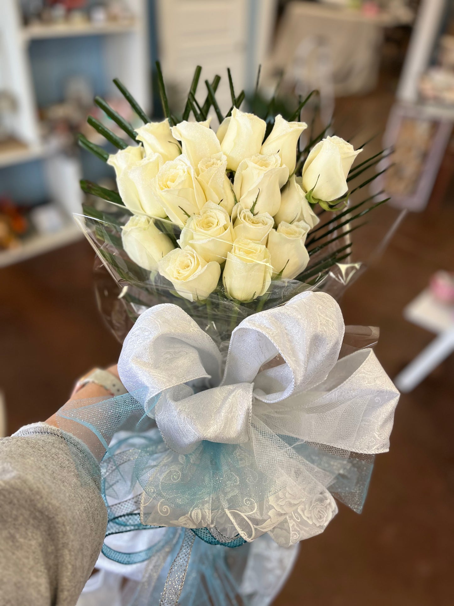 Glitter Tipped Rose Bouquet