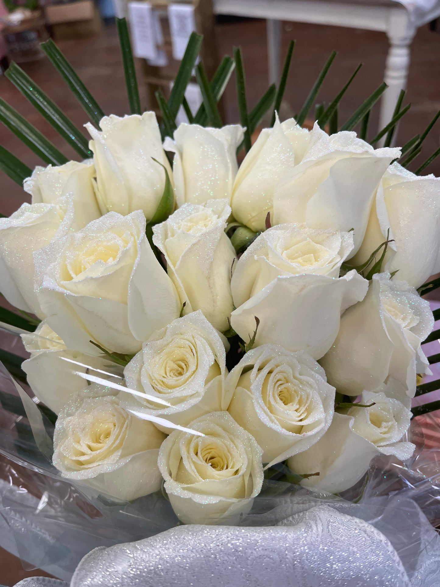 Glitter Tipped Rose Bouquet